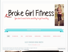 Tablet Screenshot of brokegirlfitness.com